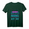 Damen Ich hänge an der Nadel - Lustiges Nähen T-Shirt mit V-Ausschnitt, perfektes Geschenk für Näherinnen, Schneiderinnen & Strickerinnen