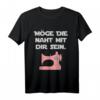 Lustiges Näh T-Shirt mit Häkel Motiv - Perfektes Geschenk für Näherinnen, Häkelliebhaber & Schneiderinnen