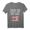 Lustiges Näh T-Shirt mit Häkel Motiv - Perfektes Geschenk für Näherinnen, Häkelliebhaber & Schneiderinnen