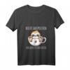 Damen Nachthemd mit Lustigem Faultier-Design - Nicht vor dem ersten Kaffee V-Ausschnitt Schlafshirt für Frauen & Männer Kaffeeliebhaber