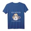 Damen Nachthemd mit Lustigem Faultier-Design - Nicht vor dem ersten Kaffee V-Ausschnitt Schlafshirt für Frauen & Männer Kaffeeliebhaber