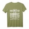 Kann Dummheit Nicht Reparieren Haustechnik Hausmeister T-Shirt – Humorvolles Arbeits-T-Shirt für Hausmeister und Gebäudetechniker