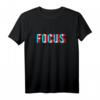 Focus – Optische Illusion Trippy Motivations T-Shirt mit Spruch für Konzentration, Motivation & Erfolg