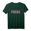 Focus – Optische Illusion Trippy Motivations T-Shirt mit Spruch für Konzentration, Motivation & Erfolg