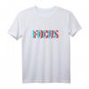 Focus – Optische Illusion Trippy Motivations T-Shirt mit Spruch für Konzentration, Motivation & Erfolg