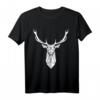 Hirsch Geometrie T-Shirt – Polygon Art & Origami Design für Jäger, Natur- und Wildliebhaber – Perfektes Geschenk zu Weihnachten & Geburtstag