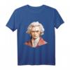 Jean Jacques Rousseau Origami T-Shirt – Klassisch geschnitten, doppelt genähter Saum, ideales Geschenk für Philosophie- und Literaturfans