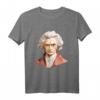 Jean Jacques Rousseau Origami T-Shirt – Klassisch geschnitten, doppelt genähter Saum, ideales Geschenk für Philosophie- und Literaturfans