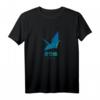 Origami Kranich Blau T-Shirt - Originelles Geburtstagsdesign, klassisch geschnitten, doppelt genäht