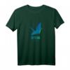 Origami Kranich Blau T-Shirt - Originelles Geburtstagsdesign, klassisch geschnitten, doppelt genäht