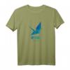 Origami Kranich Blau T-Shirt - Originelles Geburtstagsdesign, klassisch geschnitten, doppelt genäht