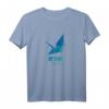 Origami Kranich Blau T-Shirt - Originelles Geburtstagsdesign, klassisch geschnitten, doppelt genäht