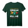HapKitten Origami T-Shirt mit Falter Motiv – Lustiges Origami Design für Bastler und Origami-Fans