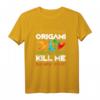 HapKitten Origami T-Shirt mit Falter Motiv – Lustiges Origami Design für Bastler und Origami-Fans