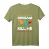 HapKitten Origami T-Shirt mit Falter Motiv – Lustiges Origami Design für Bastler und Origami-Fans