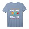HapKitten Origami T-Shirt mit Falter Motiv – Lustiges Origami Design für Bastler und Origami-Fans