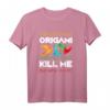 HapKitten Origami T-Shirt mit Falter Motiv – Lustiges Origami Design für Bastler und Origami-Fans