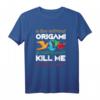 HapKitten Origami T-Shirt mit Falter Motiv – Lustiges Origami Design für Bastler und Origami-Fans