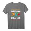 HapKitten Origami T-Shirt mit Falter Motiv – Lustiges Origami Design für Bastler und Origami-Fans