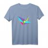 Buntes Origami Kranich Faltkunst Geschenk - Kreatives Origami Motiv T-Shirt für Bastler, Japan-Fans & Origami-Liebhaber