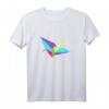 Buntes Origami Kranich Faltkunst Geschenk - Kreatives Origami Motiv T-Shirt für Bastler, Japan-Fans & Origami-Liebhaber