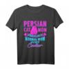 Persische Katze Mom Like A Normal Mom Just Cooler Retro-Geschenk T-Shirt – Lustiges Tierliebhaber-Shirt für Familie & Freunde