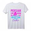 Persische Katze Mom Like A Normal Mom Just Cooler Retro-Geschenk T-Shirt – Lustiges Tierliebhaber-Shirt für Familie & Freunde