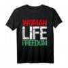 Woman Life Freedom Iran - Patriotisches Vintage T-Shirt mit Slogan für Unterstützung iranischer Frauen & Freiheit