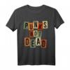 Punks not Dead Punk Rock Punker Retro Vintage Schriftzug T-Shirt – Das perfekte Geschenk für Punk-Fans, Festivals & Konzerte
