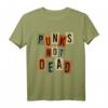 Punks not Dead Punk Rock Punker Retro Vintage Schriftzug T-Shirt – Das perfekte Geschenk für Punk-Fans, Festivals & Konzerte