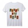 Punks not Dead Punk Rock Punker Retro Vintage Schriftzug T-Shirt – Das perfekte Geschenk für Punk-Fans, Festivals & Konzerte