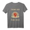Thank God for Punk Rock Motiv T-Shirt – Trendiges Punk Rock Design für Fans, Party & Konzerte, Geschenkidee für Punk Liebhaber