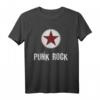 Punk Rock Musiker Design mit Punk Rock Stern Geschenk T-Shirt – Für Fans, Bands & Konzerte, Unisex Style