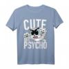 Süß aber Psycho Humor Frau T-Shirt - Gothic, Punk & Horror Geschenk für Halloween & Geburtstage