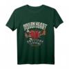 Poison Heart - Punk Rock T-Shirt mit Burning Heart & Rockabilly Motiv - Exklusives Handlettering Design für Musikfans