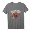Poison Heart - Punk Rock T-Shirt mit Burning Heart & Rockabilly Motiv - Exklusives Handlettering Design für Musikfans