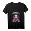 Damen HapKitten Punk Rock n Roll Musikliebhaber T-Shirt mit V-Ausschnitt - Für Rockstar-Prinzessinnen und Musikfans