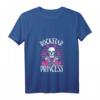 Damen HapKitten Punk Rock n Roll Musikliebhaber T-Shirt mit V-Ausschnitt - Für Rockstar-Prinzessinnen und Musikfans