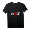 Damen Peace Punk Anarchie T-Shirt mit A-Zeichen Symbol in Rot – Rebellisches Statement für Punk und Anarcho Fans