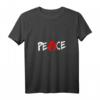 Damen Peace Punk Anarchie T-Shirt mit A-Zeichen Symbol in Rot – Rebellisches Statement für Punk und Anarcho Fans