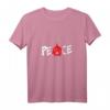 Damen Peace Punk Anarchie T-Shirt mit A-Zeichen Symbol in Rot – Rebellisches Statement für Punk und Anarcho Fans