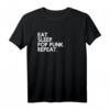 Eat Sleep pop punk Repeat - Lustiges Musik T-Shirt für Pop Punk Fans, Geschenkidee, klassisch geschnitten