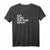 Eat Sleep pop punk Repeat - Lustiges Musik T-Shirt für Pop Punk Fans, Geschenkidee, klassisch geschnitten