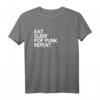 Eat Sleep pop punk Repeat - Lustiges Musik T-Shirt für Pop Punk Fans, Geschenkidee, klassisch geschnitten
