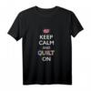 Funny Quilter Shirt - Keep Calm And Quilt On Muttertagsgeschenk für Quilterinnen, Mütter, Großmütter und Nählehrerinnen