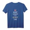 Funny Quilter Shirt - Keep Calm And Quilt On Muttertagsgeschenk für Quilterinnen, Mütter, Großmütter und Nählehrerinnen