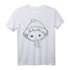 HapKitten Sandmann Design Kopf Schwarzes Outline T-Shirt – Nostalgie & Kindheitshelden Geschenk