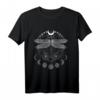 Spirituelles Libellen Mondphasen Mandala T-Shirt – Magisches Symbol für Meditation, Yoga, Schamanen & Hexen, perfektes Geschenk für spirituelle Menschen