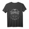 Spirituelles Libellen Mondphasen Mandala T-Shirt – Magisches Symbol für Meditation, Yoga, Schamanen & Hexen, perfektes Geschenk für spirituelle Menschen