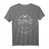 Spirituelles Libellen Mondphasen Mandala T-Shirt – Magisches Symbol für Meditation, Yoga, Schamanen & Hexen, perfektes Geschenk für spirituelle Menschen